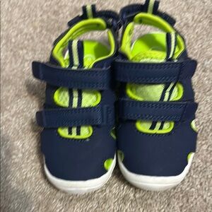 Cat & Jack Blue and Green Sporty Sandals with Velcro